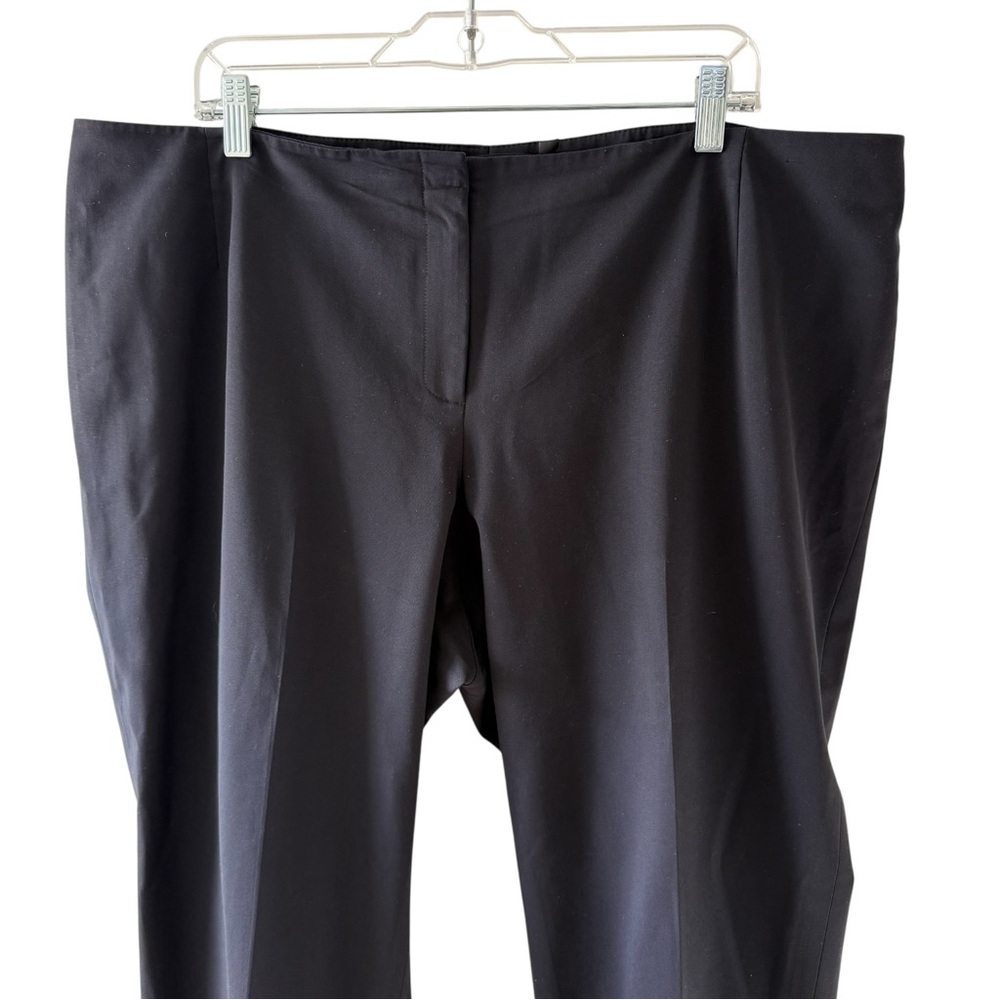Lafayette 148 Black High Waist Cropped Ponte Dress Pants Women Size 18W Stretch - Picture 4 of 14